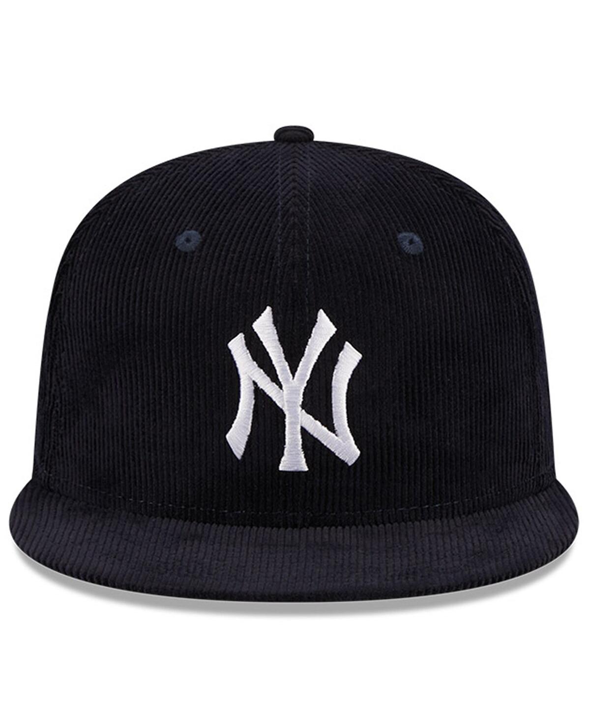 Men's New EraNew York Yankees Throwback Corduroy 59FIFTY Fitted Hat - Navy