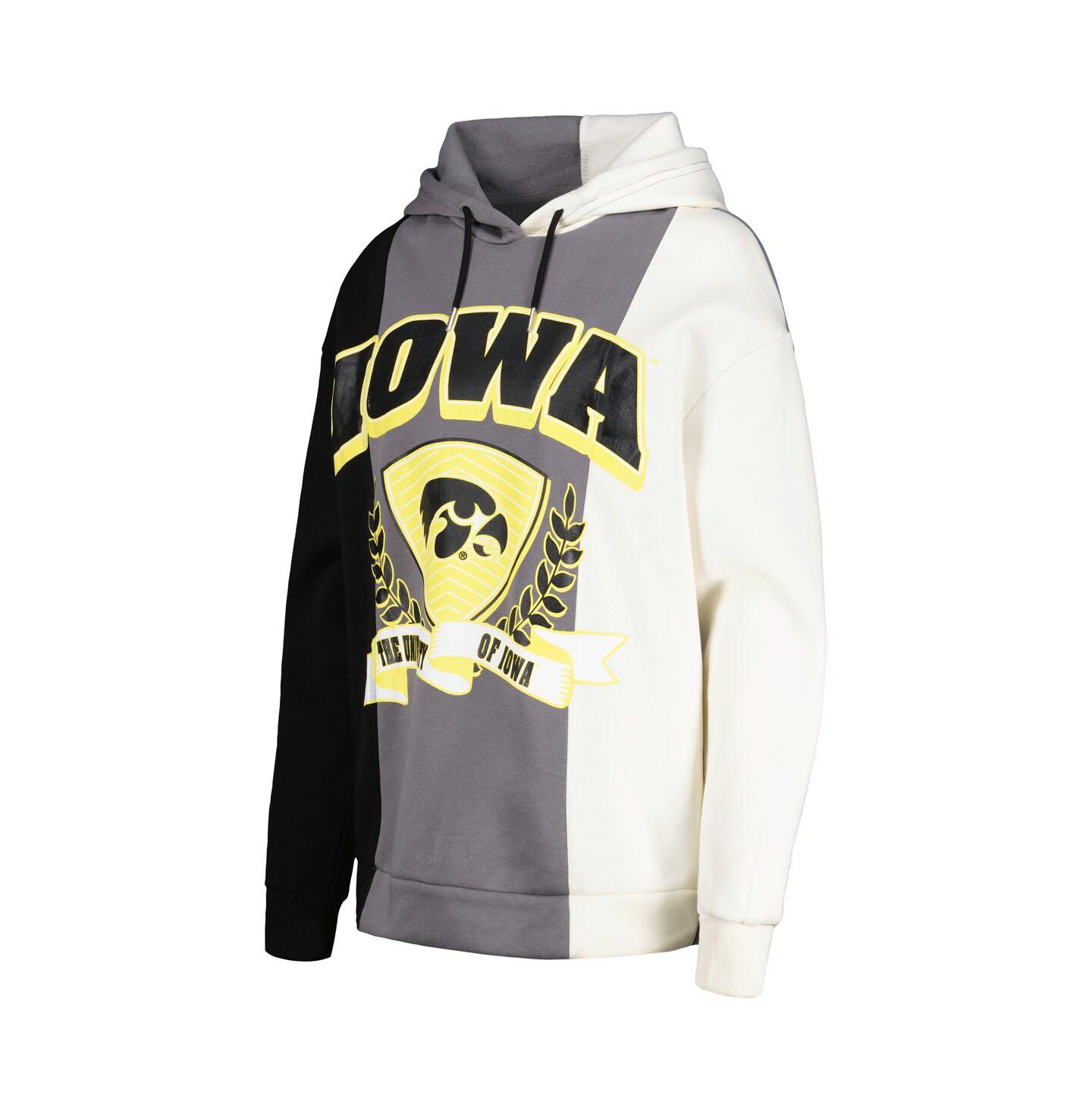 Женское худи Gameday Couture Black Iowa Hawkeyes Hall of Fame Colorblock Pullover — фото 2