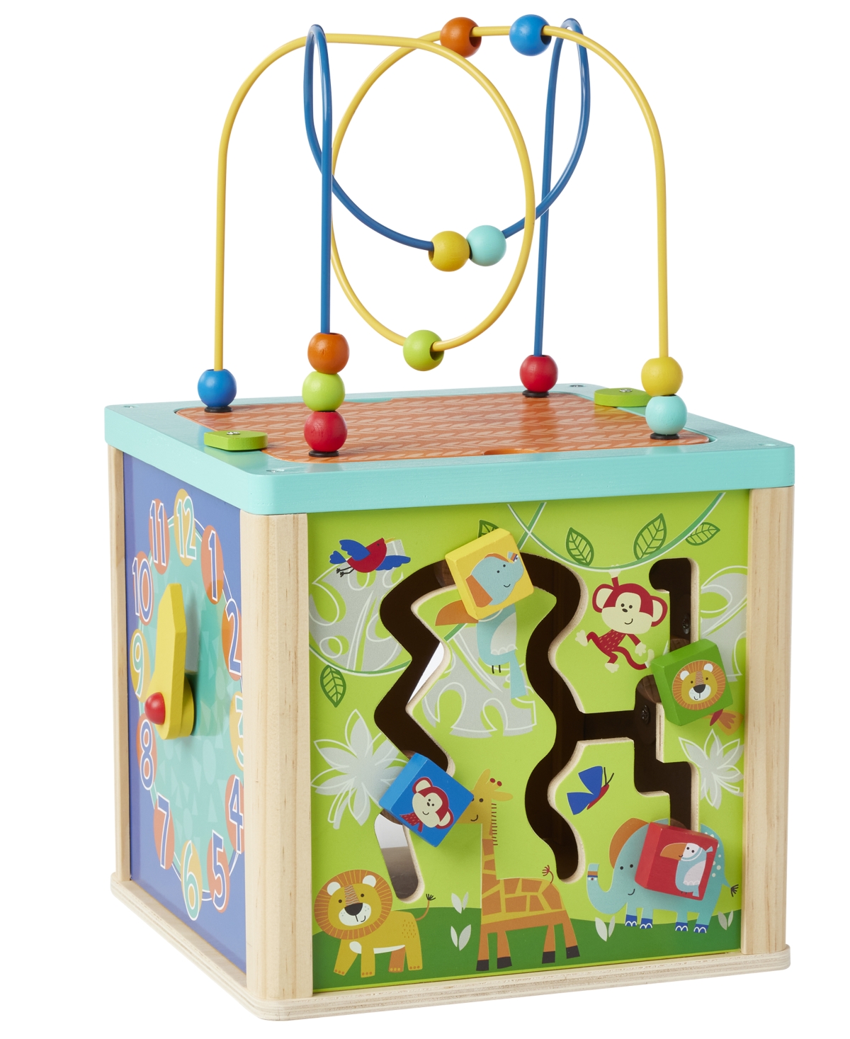 Shop Imaginarium Wooden Activity Cube Set In Multi Color