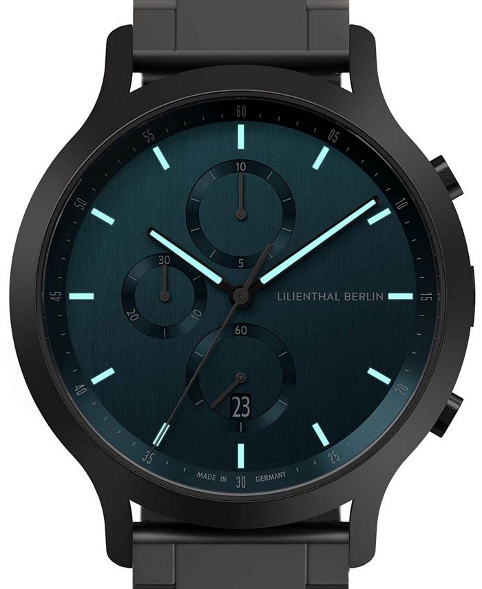 Lilienthal Berlin Men's Myth Chronograph Gunmetal Stainless Steel Link