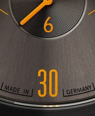 Lilienthal Berlin Men's Lilienthal 1 Fire Black Leather Watch 42mm