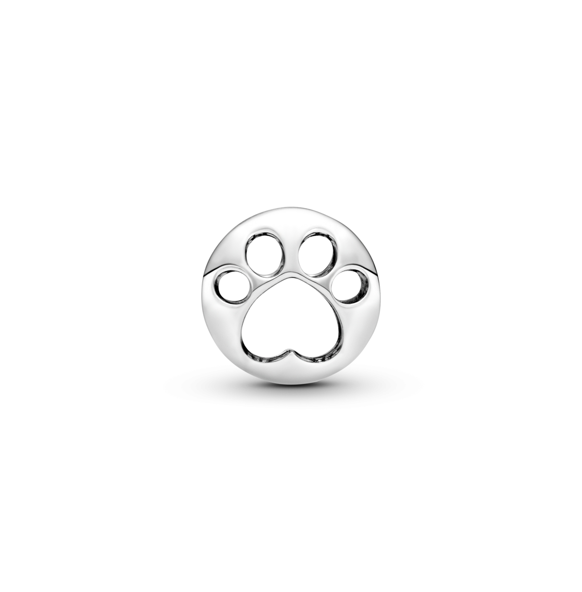 Pandora Sterling Silver Openwork Paw Print Charm In No Color