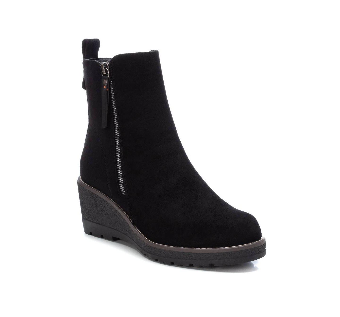 Женские ботинки XTI Suede Booties, цвет: Чёрный — фото 1