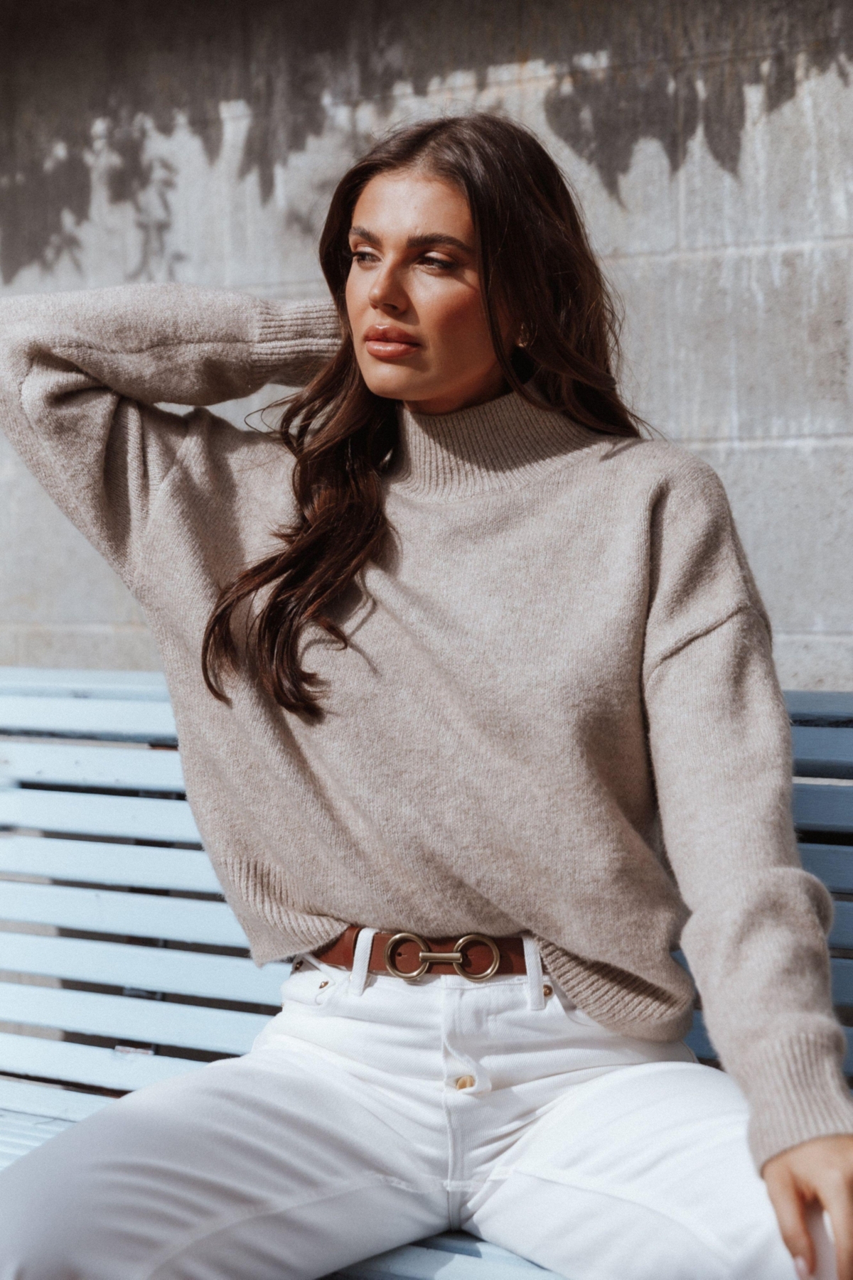 Petal and Pup Womens Brianna Mock neck Knit Sweater