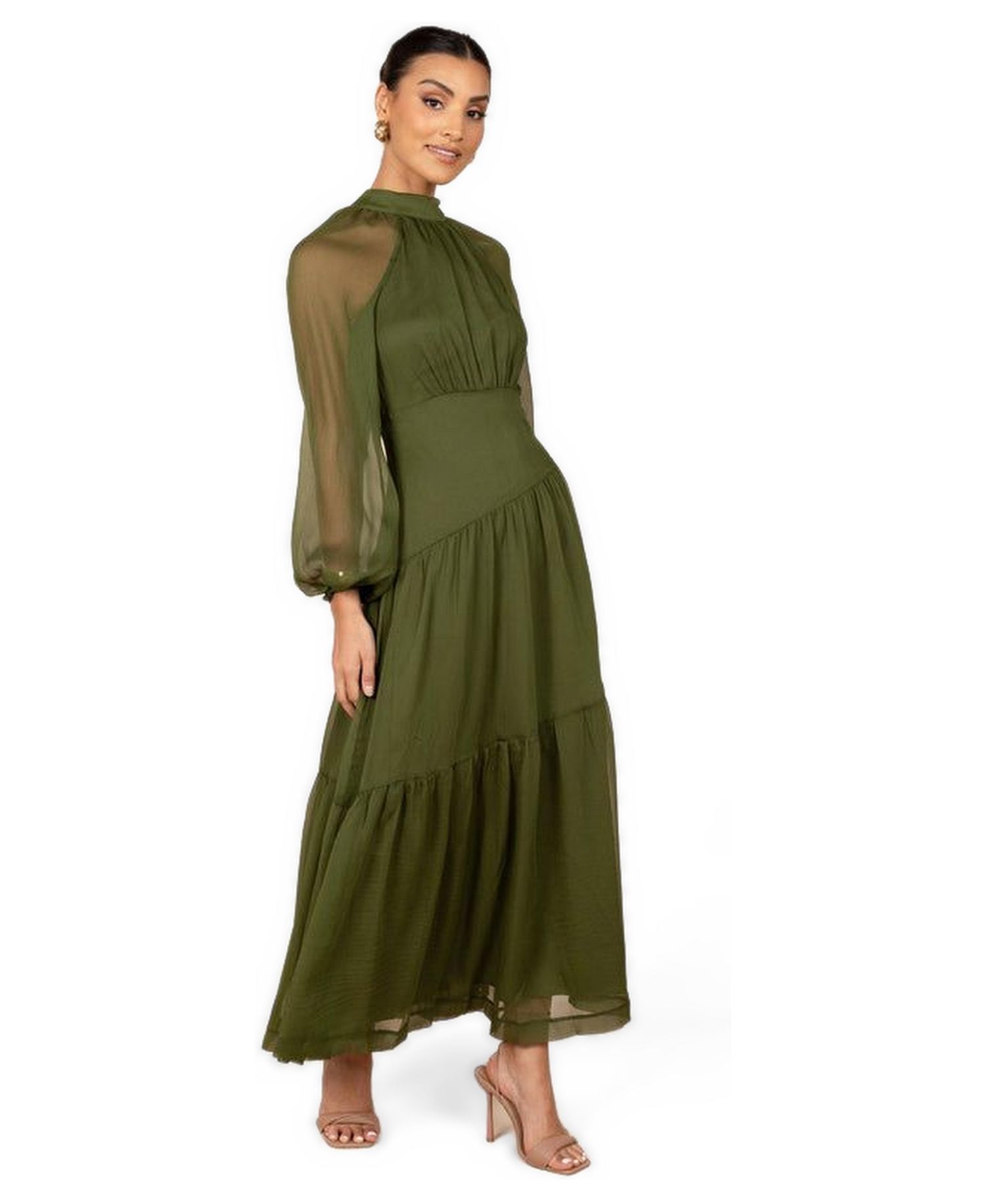 Women's Julip Sheer Long Sleeve Maxi Dress