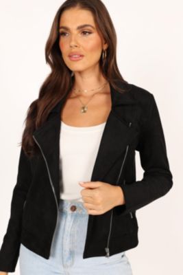 Women's Spencer Faux Suede Moto Jacket