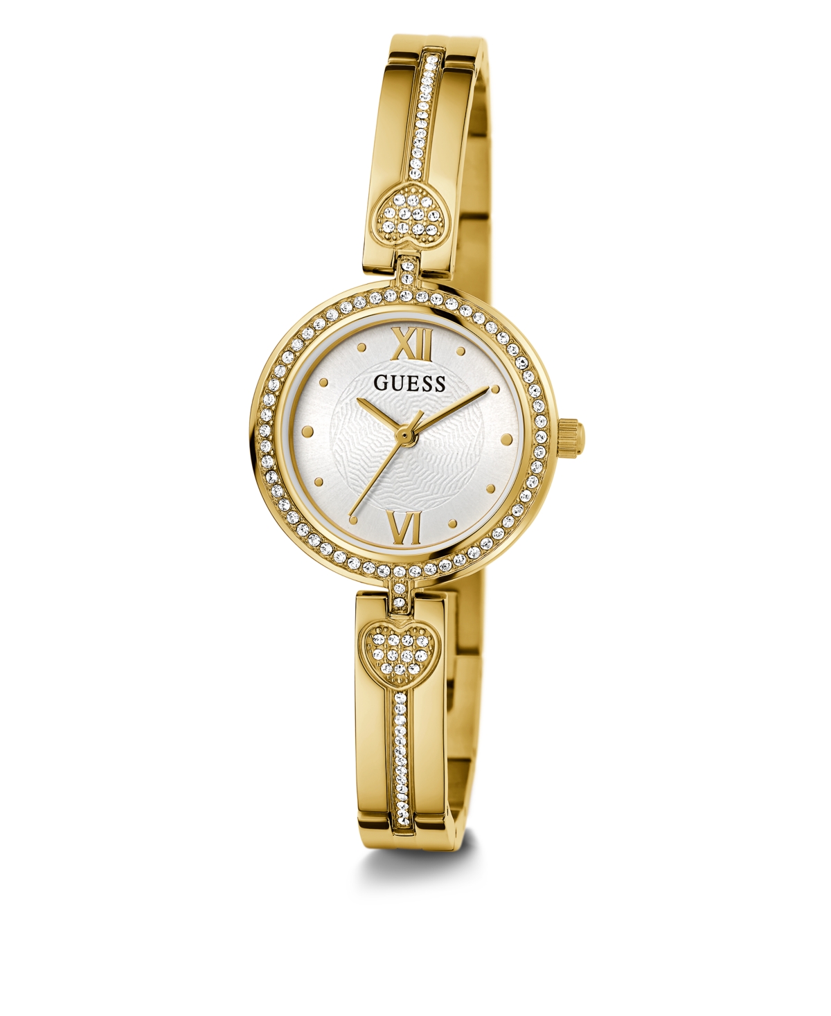Shop Guess Women's Analog Gold-tone Stainless Steel Watch 27mm
