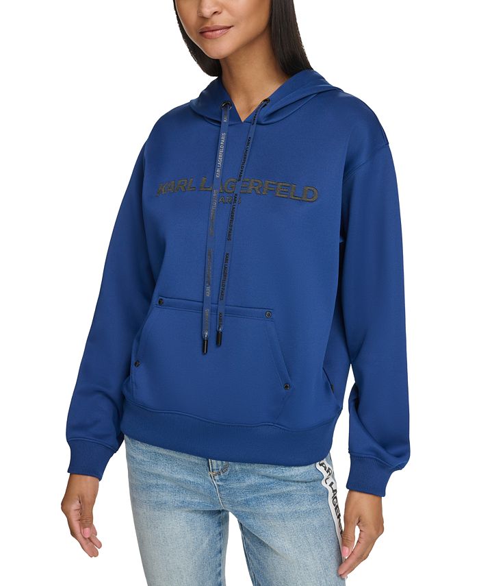 Karl Lagerfeld Sweater Bold Logo Hoodie Cream main image 0