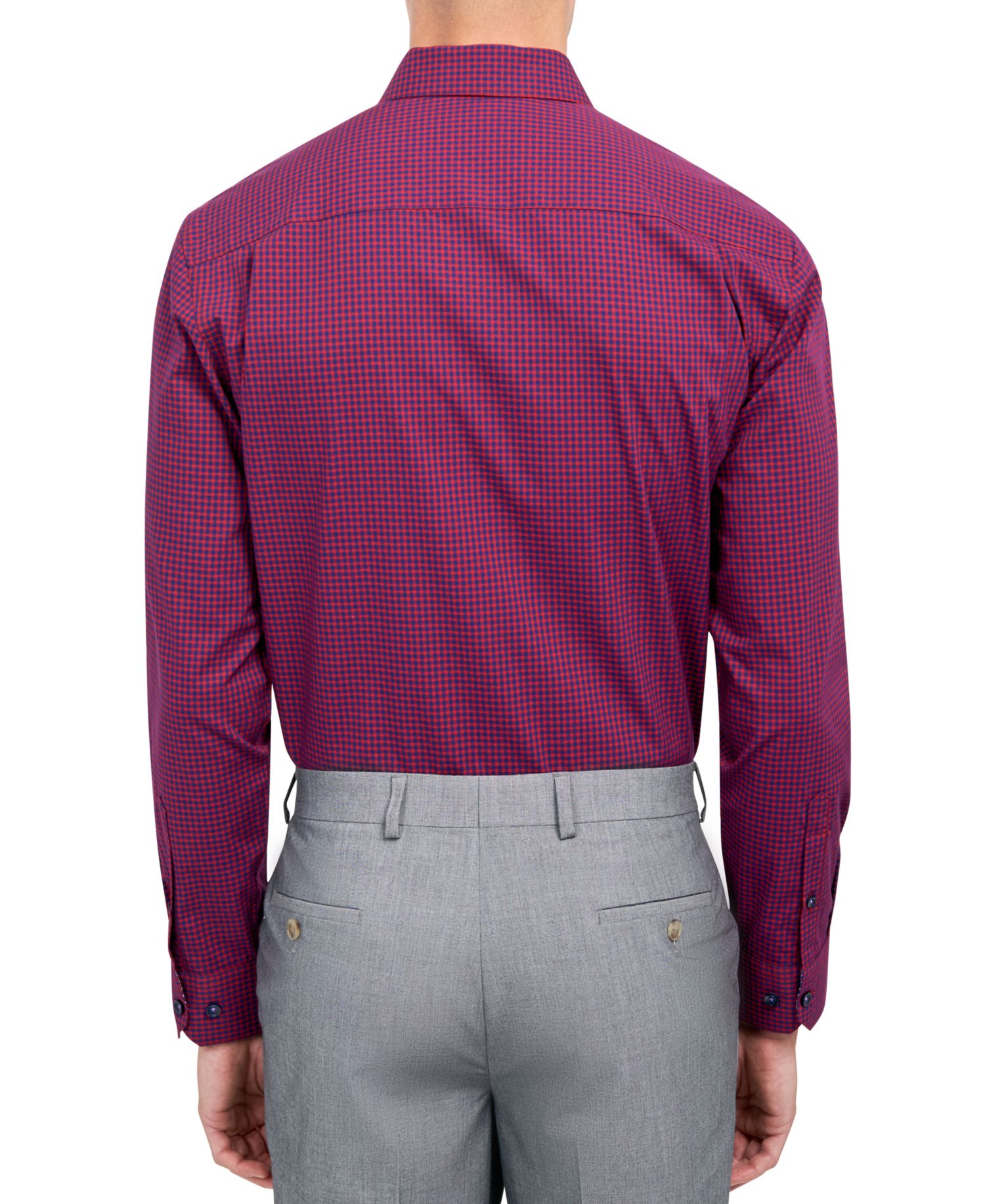Men's Regular-Fit Gingham Dress Shirt