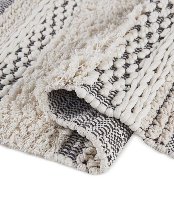Décor Studio Channeled Woven Bath Rug, 20" x 30" Macy's