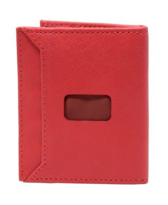 Men's Men RFID Leather Wallet Slim Front Pocket Wallet Business Card Case
