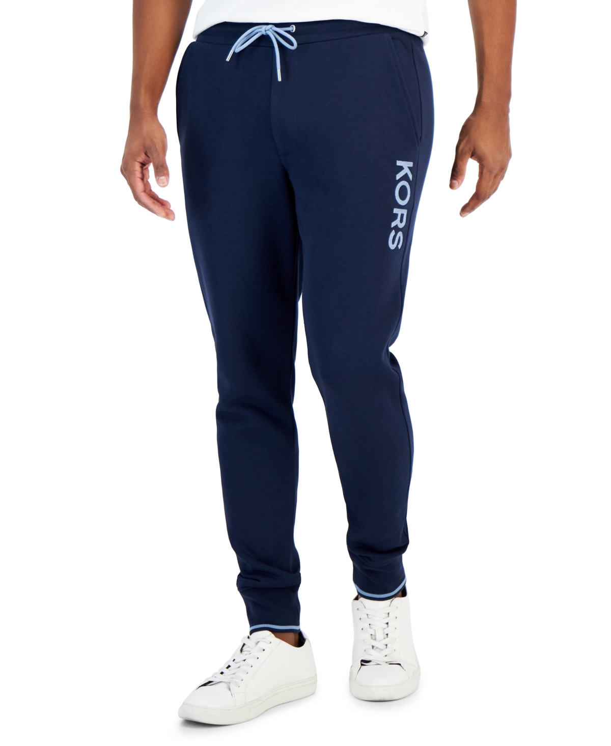 Michael kors men's outlet logo fleece jogger pants