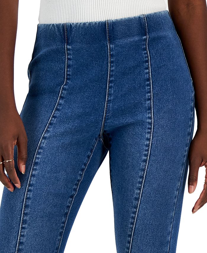 Vanilla Star Juniors Seam Front Pull On Flare Jeans Macy s