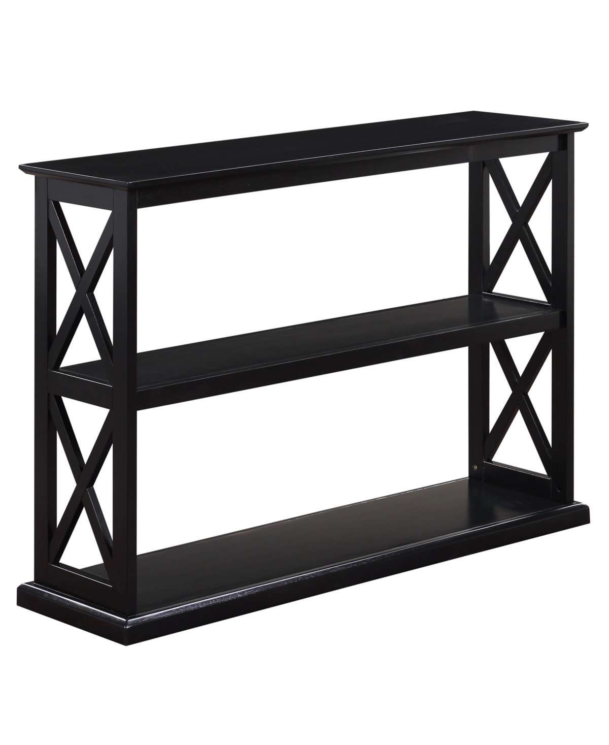 Convenience Concepts 42" Mdf Coventry Console Table With Shelves In Black