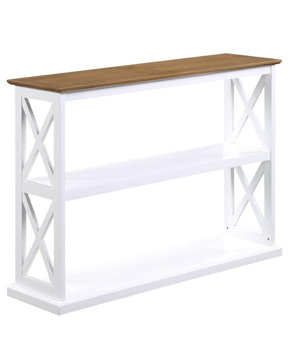 Convenience Concepts 42" Mdf Coventry Console Table With Shelves In Driftwood,white