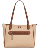 Giani Bernini Nylon Tote, Created for Macy's - Almond Flax