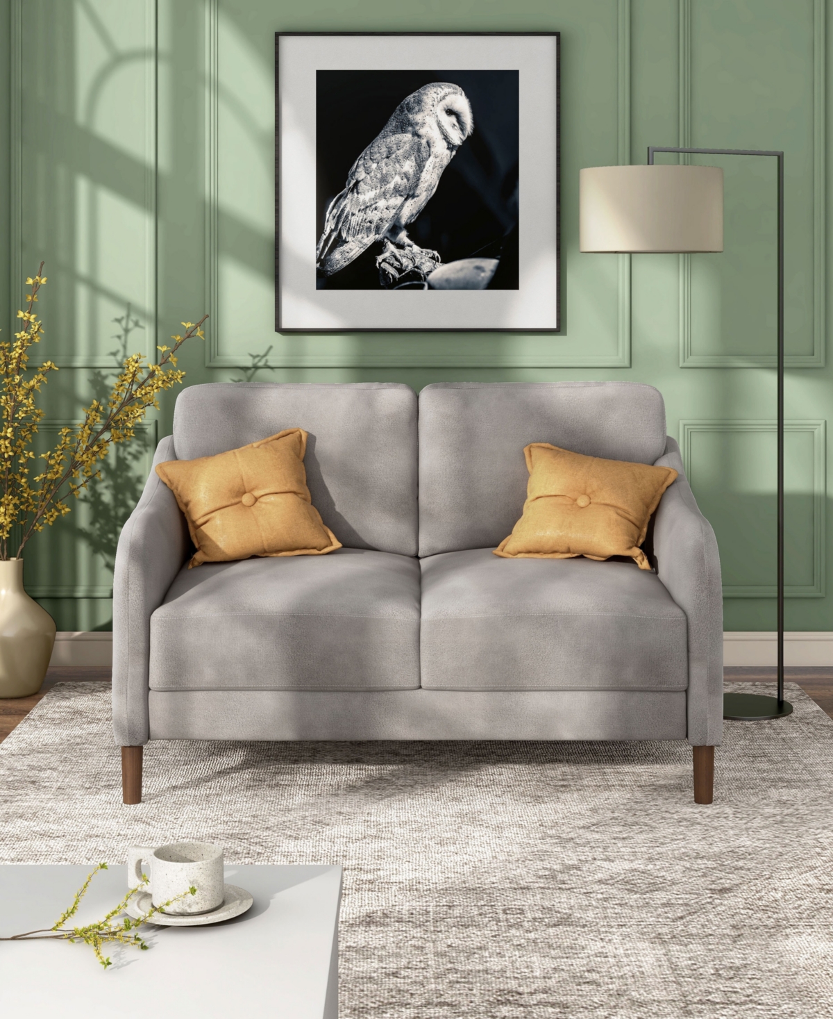 Furniture Of America Peter 51.5" Velvet Loveseat In Gray