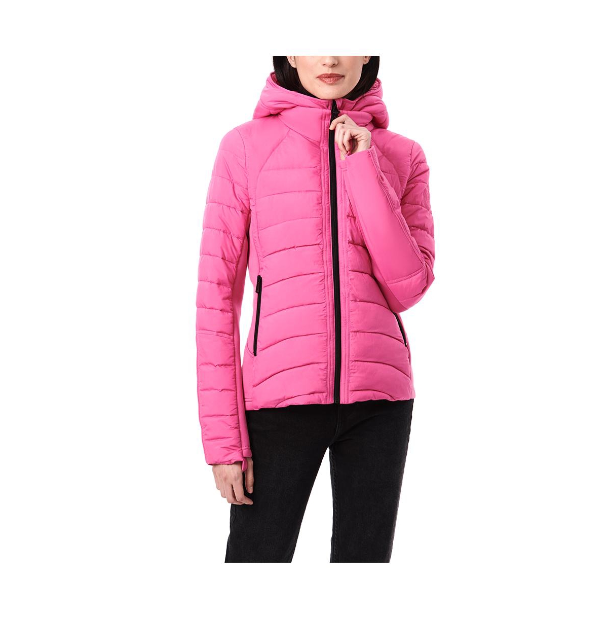 Women's Active Jacket with Neoprene - Vibrant pink