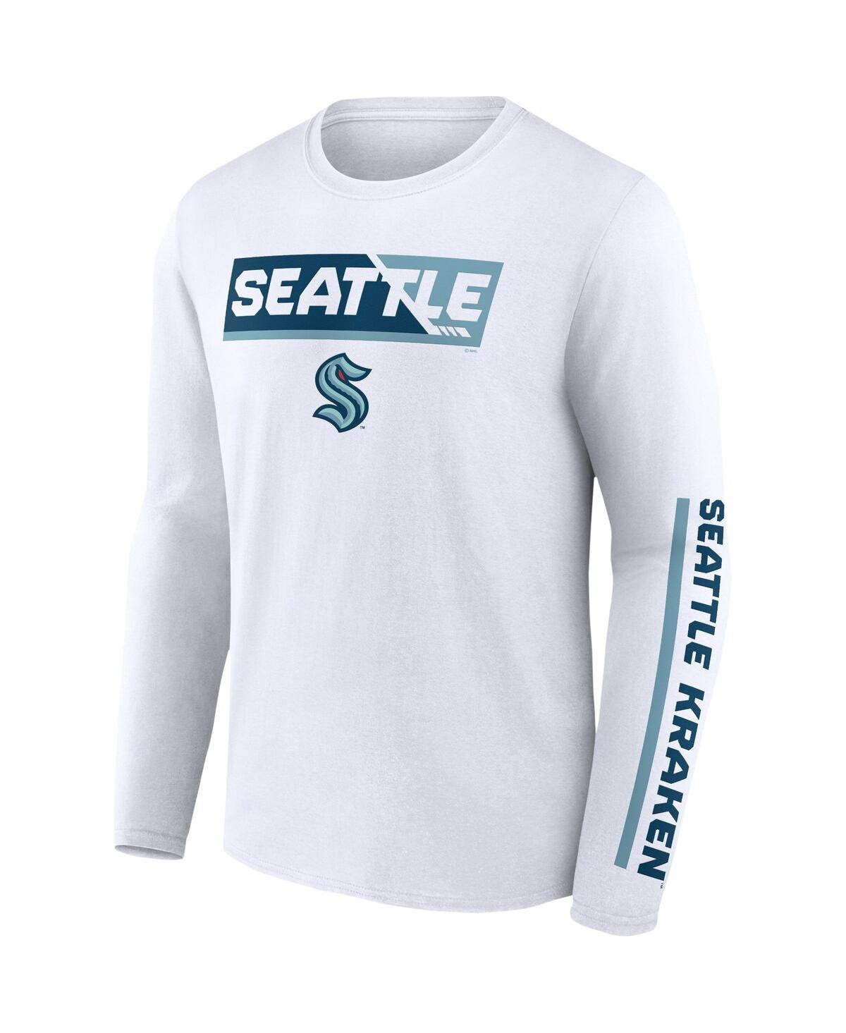 Fanatics Men's White Charlotte Fc Long Sleeve T-shirt In White
