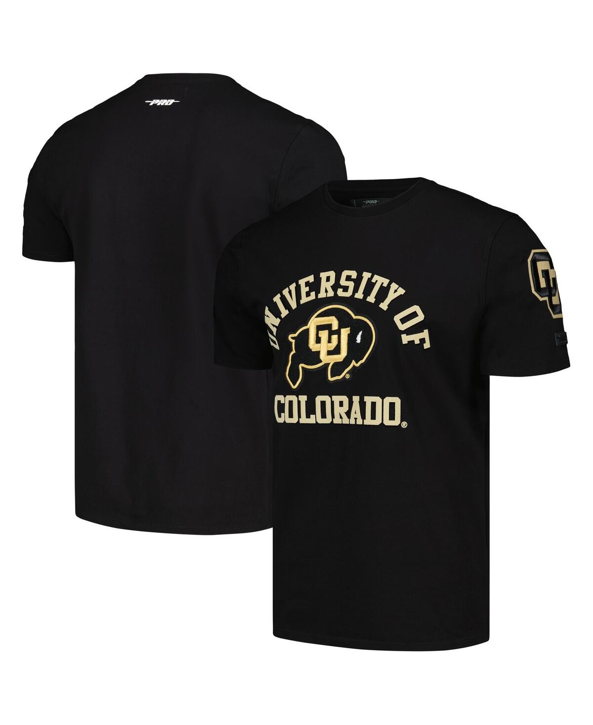 Pro Standard Men's  Black Colorado Buffaloes Classic Stacked Logo T-shirt