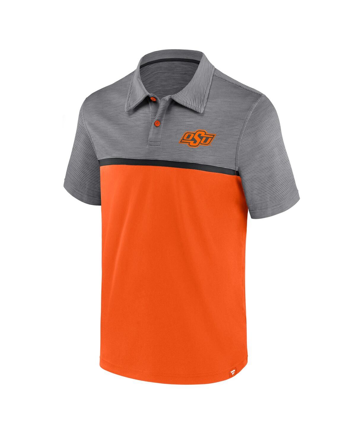 Men's Fanatics Gray Oklahoma State Cowboys Polo Shirt - Gray