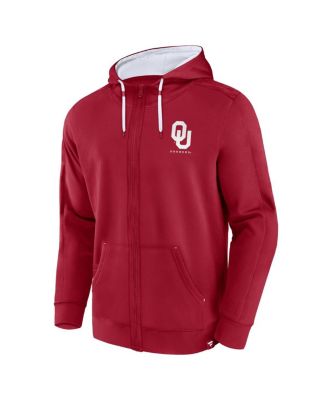 Men's Crimson Oklahoma Sooners Power Index Full-Zip Hoodie