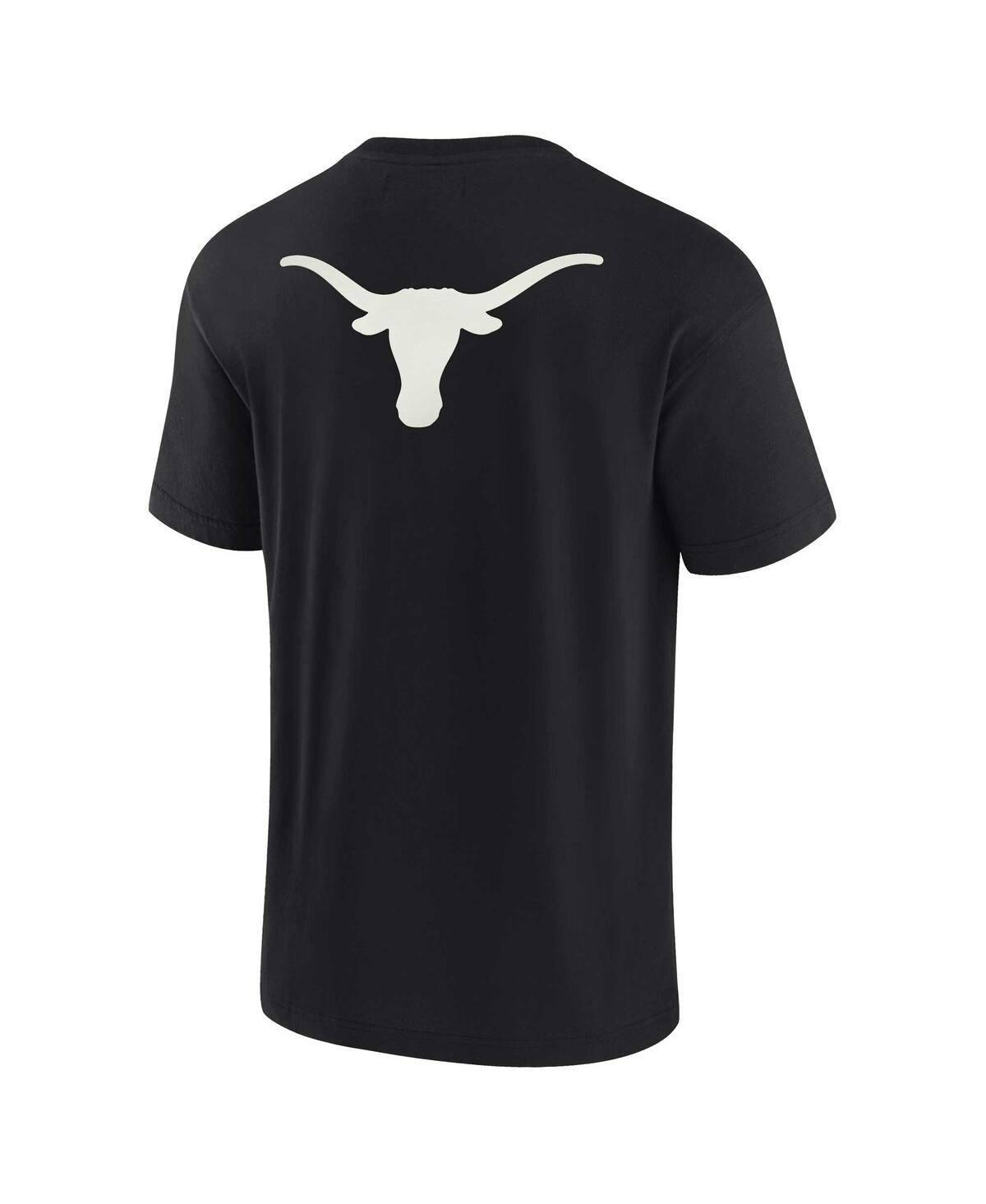 Fanatics Signature Men's And Women's  Black Texas Longhorns Super Soft Short Sleeve T-shirt In Black