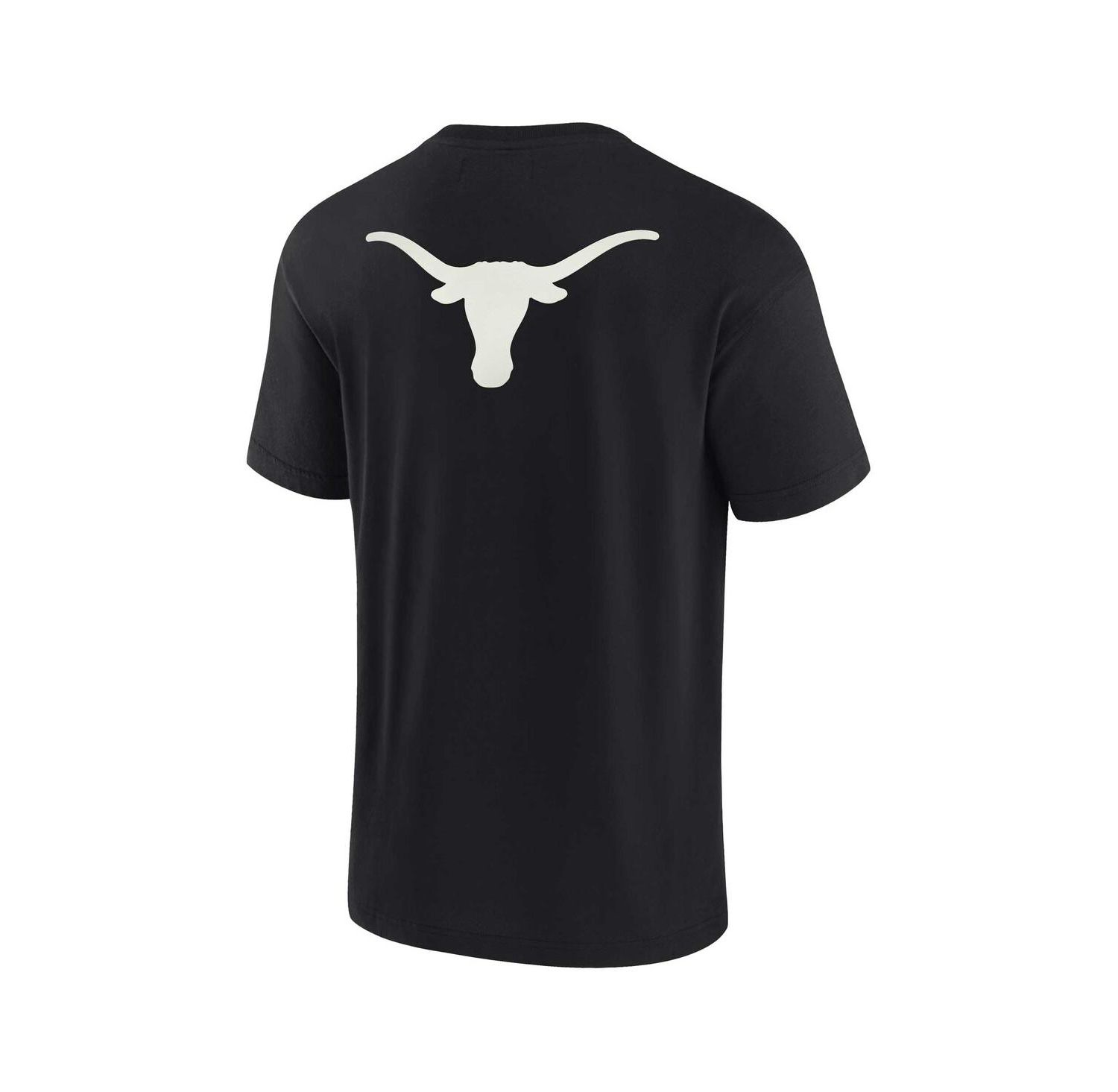 Men's and Women's Black Texas Longhorns Super Soft Short Sleeve T-shirt