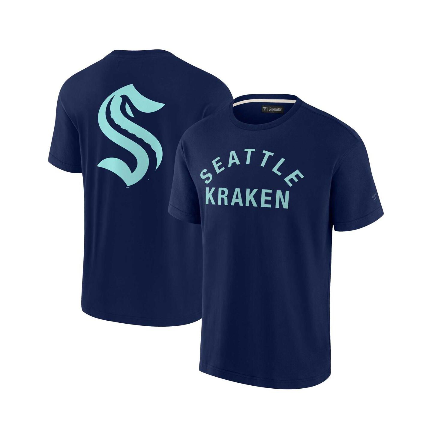 Футболка Fanatics Signature Deep Sea Blue Seattle Kraken Super Soft Short Sleeve — фото 1