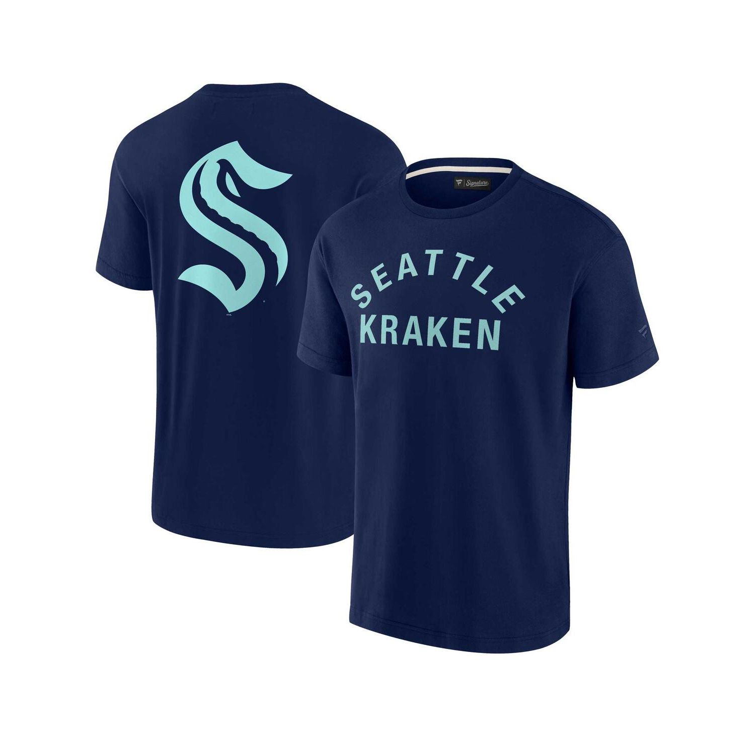 Men's and Women's Deep Sea Blue Seattle Kraken Super Soft Short Sleeve T-shirt