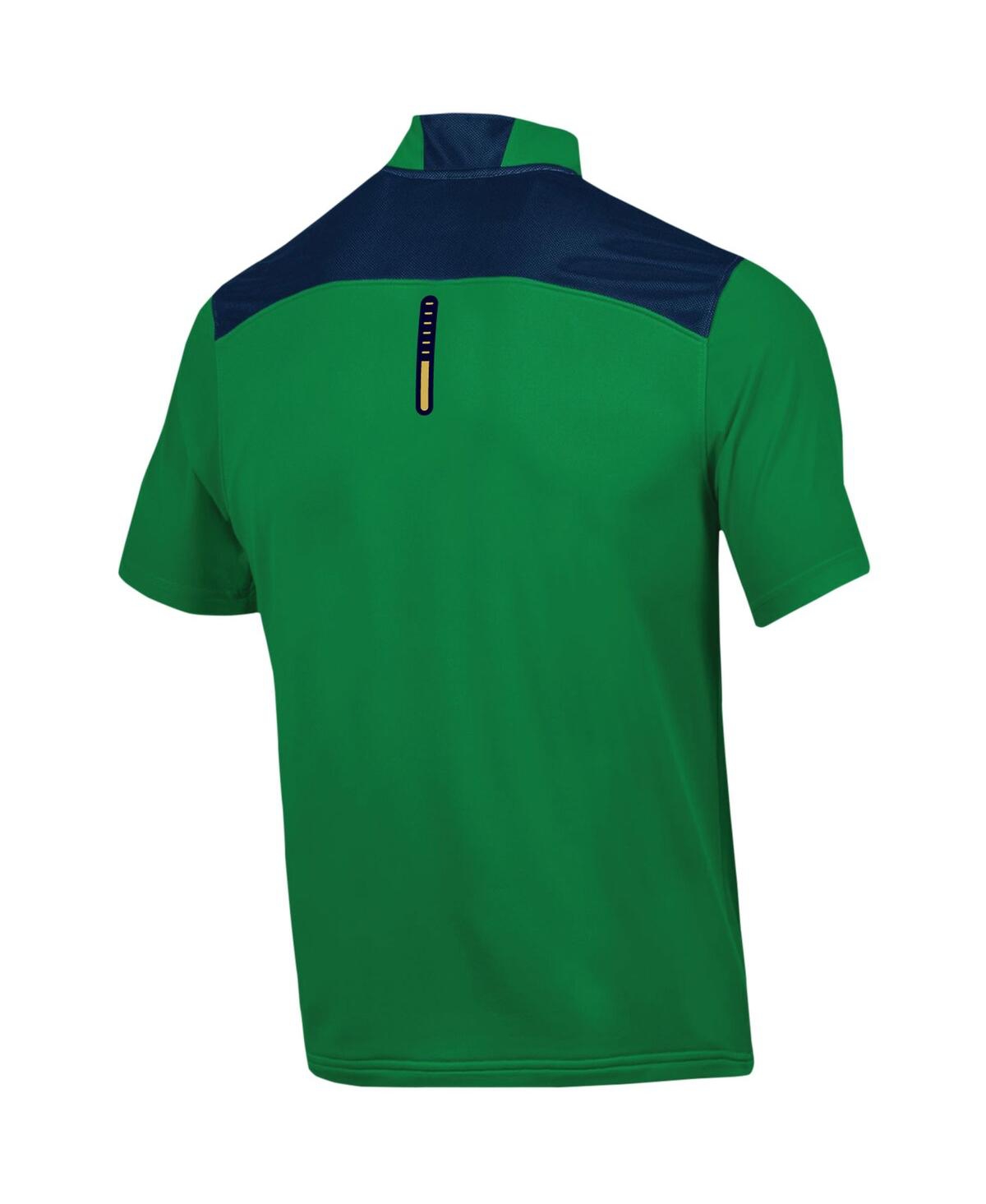 Shop Under Armour Men's  Green Notre Dame Fighting Irish Motivate Half-zip Jacket