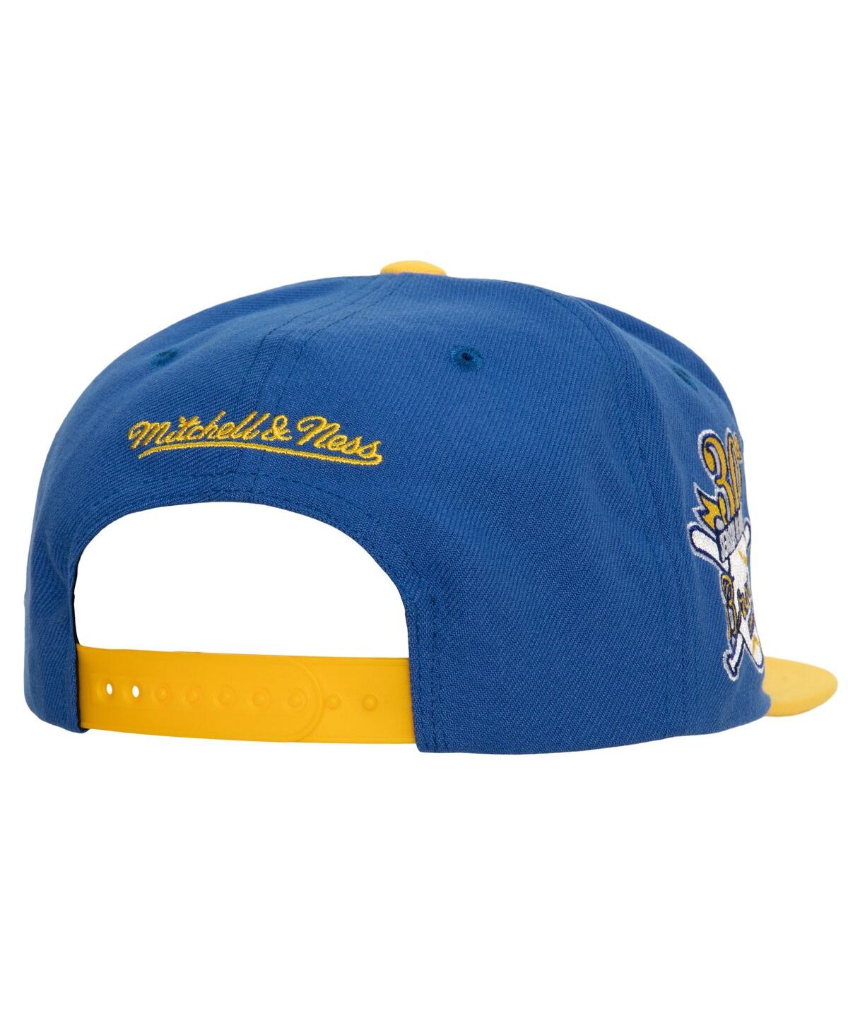 Men's Mitchell & Ness Gold Atlanta Braves Hometown Snapback Hat - Gold
