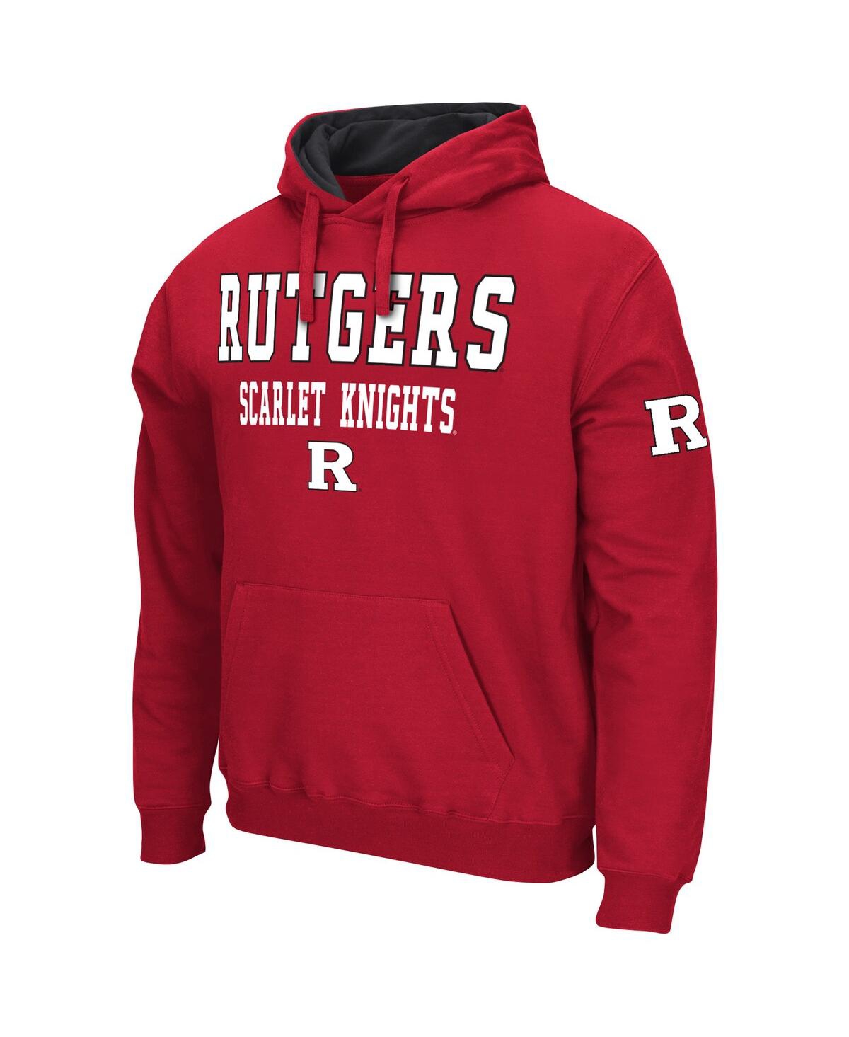 Colosseum Scarlet Rutgers Scarlet Knights Sunrise Pullover Hoodie In Scarlet