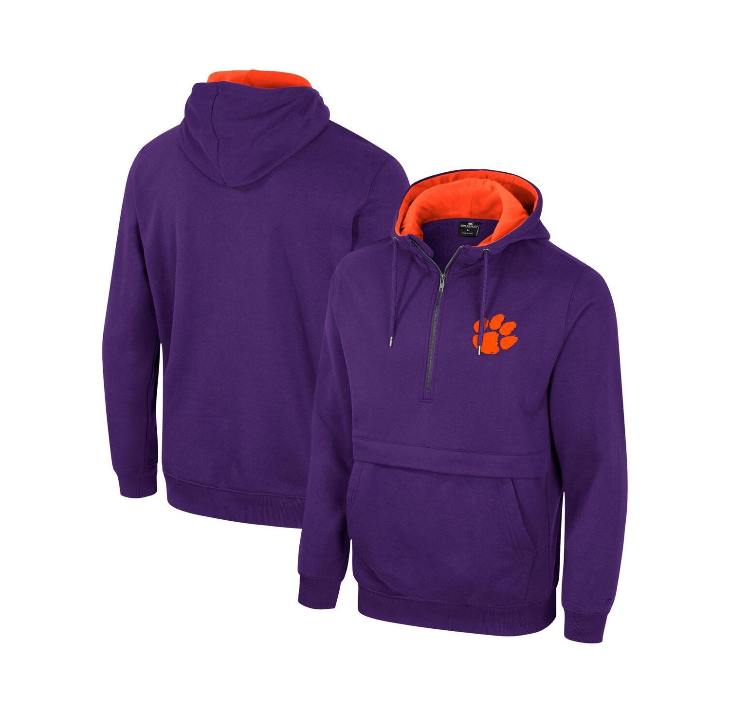 Men's Clemson Tigers Half-Zip Hoodie