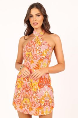 Petal and Pup Elyse Halter neck Mini Dress - Macy's