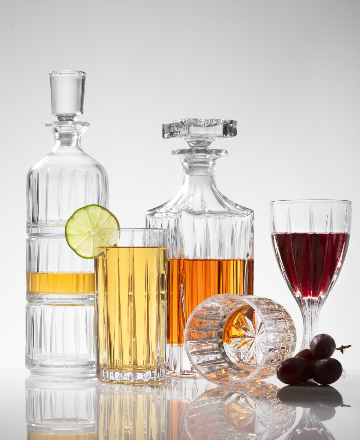 Godinger Parallels Highball Glasses, Set Of 6 In Clear