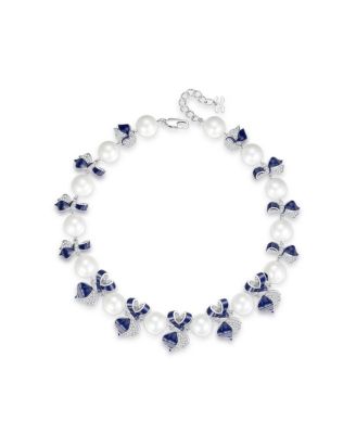 Blue Enamel Butterfly Necklace - Macy's