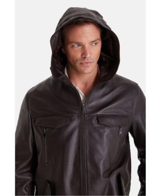 Men's Leather Jacket, Brown