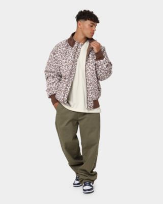 Mens Leopard Print Puffer Jacket