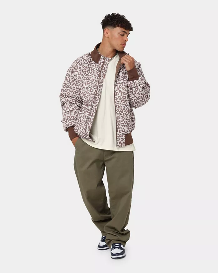 Mens Leopard Print Puffer Jacket - thumbnail 5