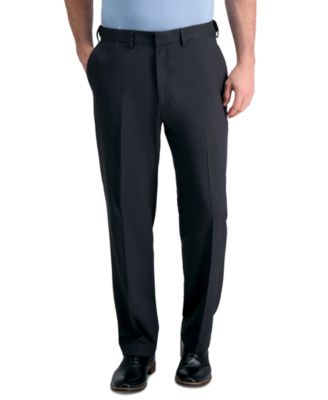 Men's Premium Comfort Stretch Classic-Fit Solid Flat Front Dress Pants