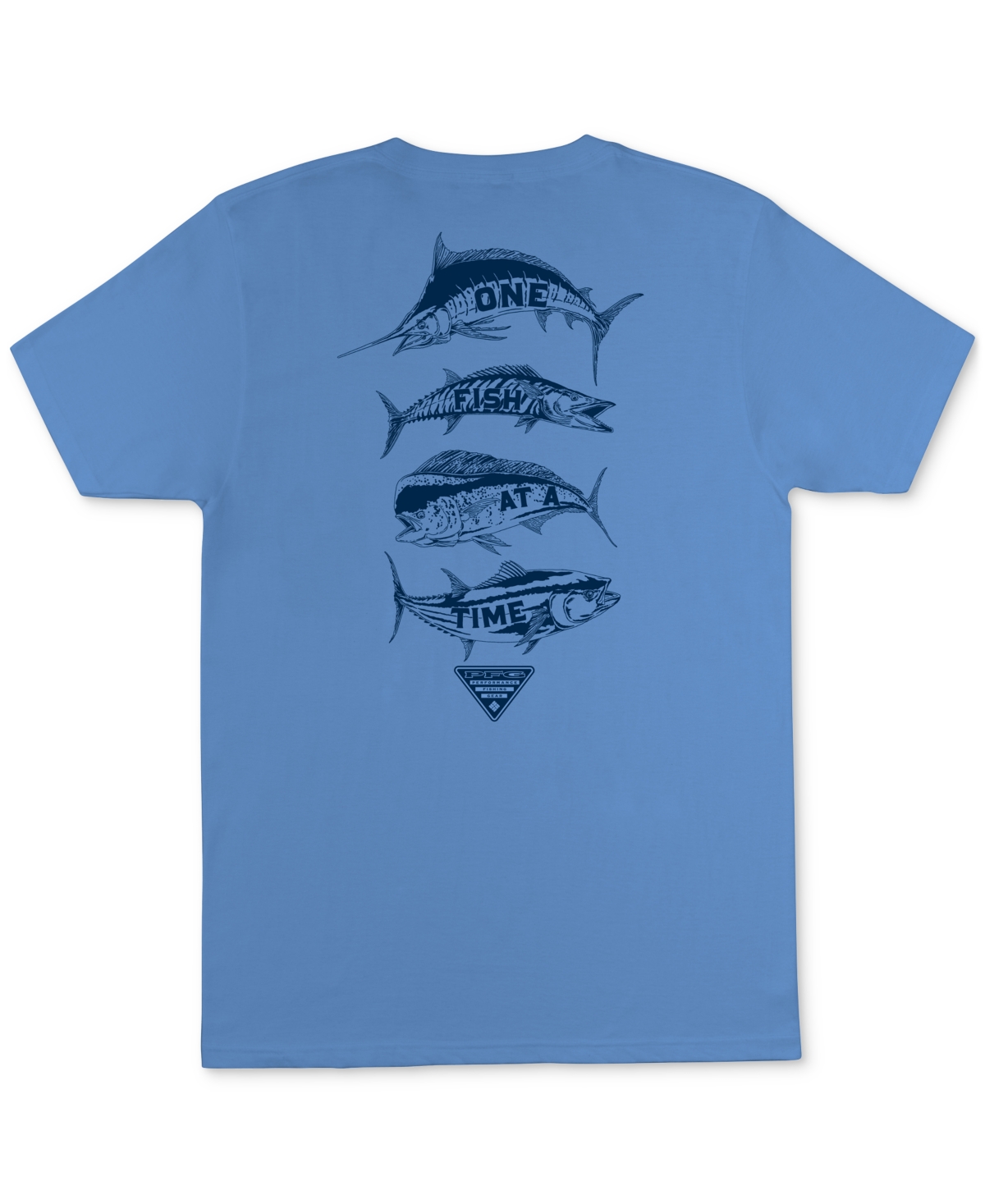 Columbia Men's Arcade Short-sleeve Fish Graphic T-shirt In White Cap