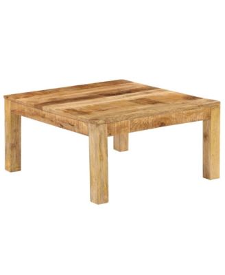 Coffee Table 31.5"x31.5"x15.7" Solid Mango Wood