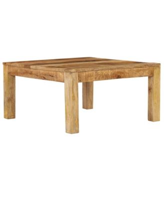 Coffee Table 31.5"x31.5"x15.7" Solid Mango Wood