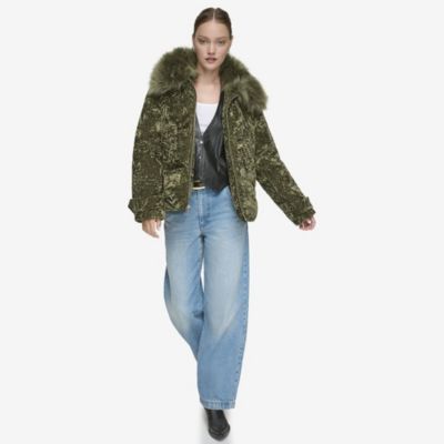 Women's Charleroi Crushed Velvet Down Puffer