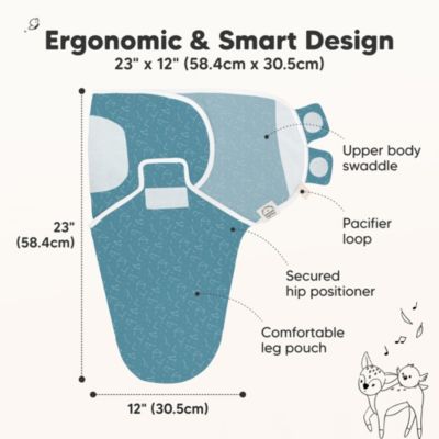 3pk Soothe Baby Swaddle, Organic Baby Swaddle Sleep Sacks, Newborn, Infant Swaddle Sack