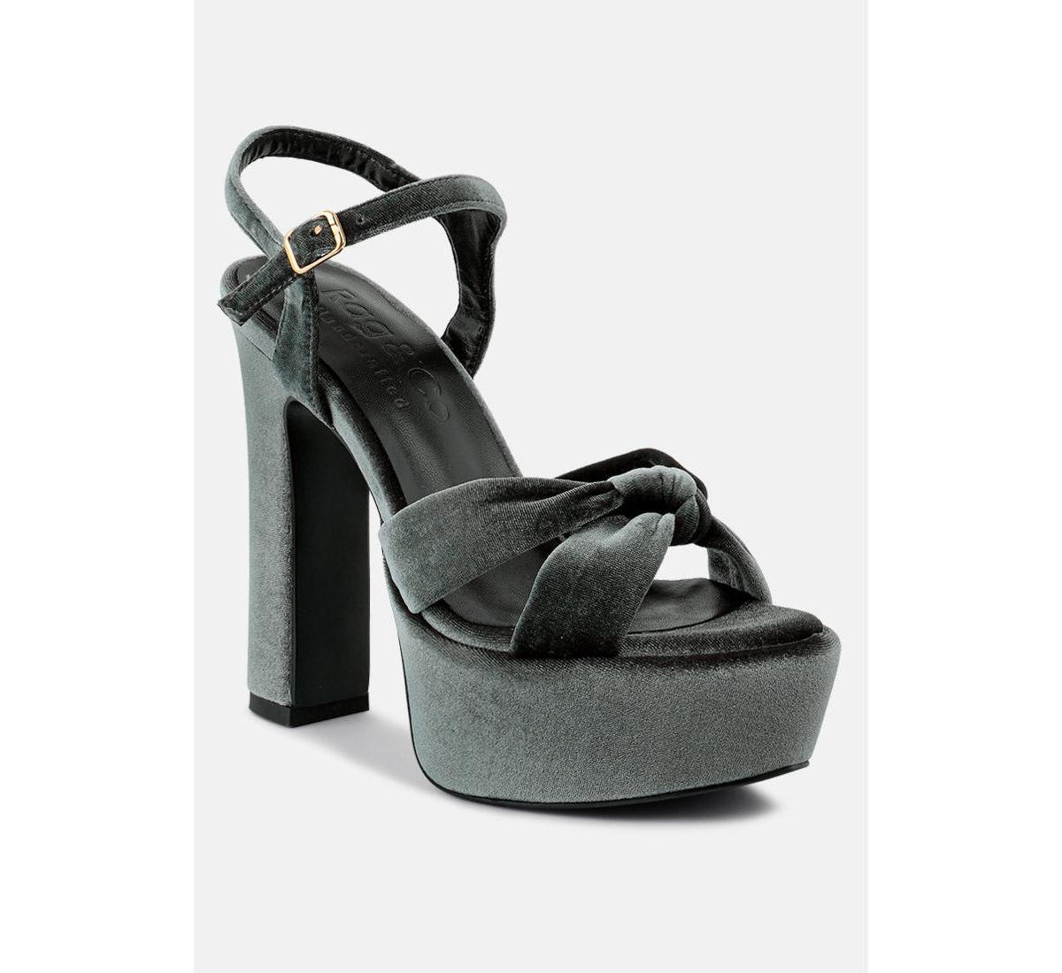 Liddel Women's Platform Heel Sandals - Grey