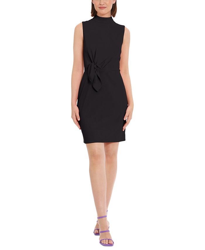 Tuta Donna Con Fiocco - Tessuto Crespa Morbida, Scollatura A V, Pantalone A Gamba Larga