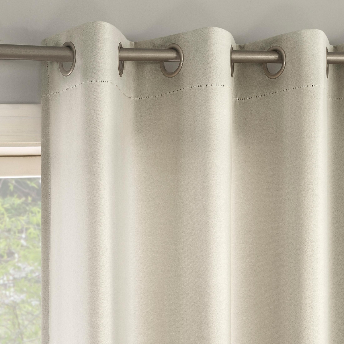 Brandon Magnetic Closure Room Darkening Grommet Curtain Panel Pair