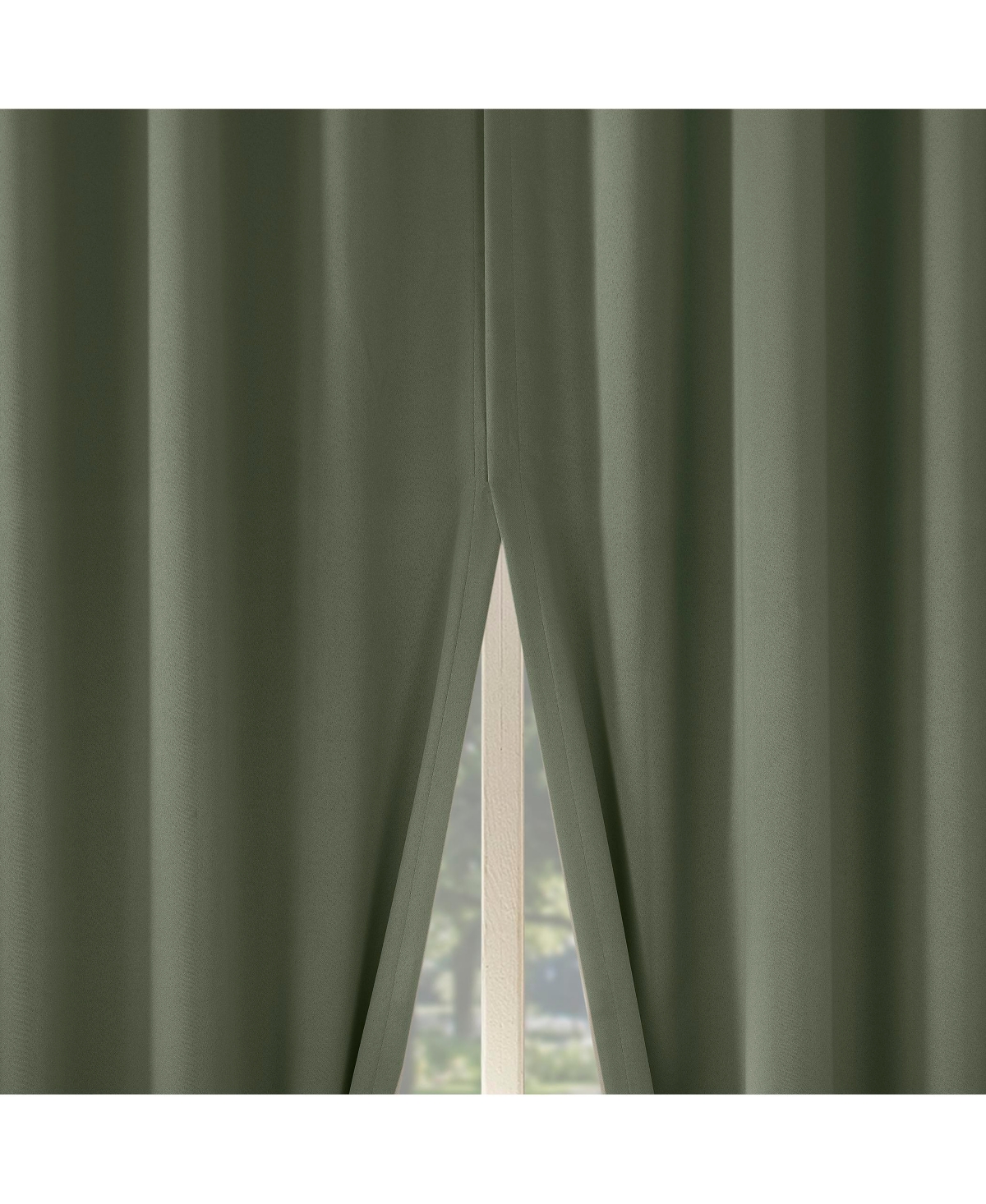 Aria Magnetic Closure Theater Grade 100% Blackout Back Tab Curtain Panel Pair